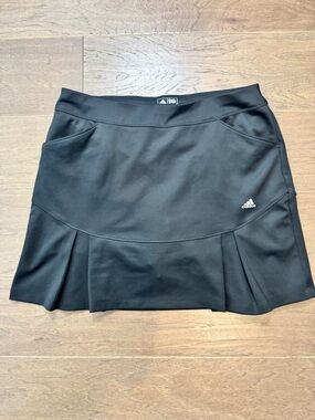 Adidas Women's Black Athletic Golf Tennis Skort Skirt with Ruffles